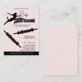 Moderne Körperkonturierung Körpermassage Rosa Visitenkarte (Vorne/Hinten)