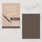 Moderne Körperkonturierung Körpermassage   Visitenkarte (Vorne/Hinten)