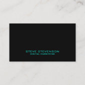 Moderne korporative futuristische minimalistic visitenkarte (Vorderseite)
