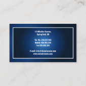 Moderne korporative kundenspezifische visitenkarte (Rückseite)