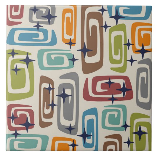 Moderne kosmische Galaxien des Mittelalters Fliese (Vorderseite)