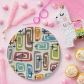 Moderne kosmische Galaxien des Mittelalters Pappteller (Party)