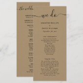 Moderne Kraft, die wir Hochzeit machen Programm (Vorne/Hinten)