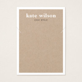 Moderne Kraft Necklace Bracelet Display Card