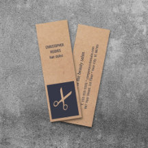 Moderne Kraft Paper Blue Scissour Haar Stylist