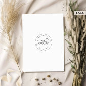 Moderne Kraft Rustikale, elegante kalligraphische  Einladung