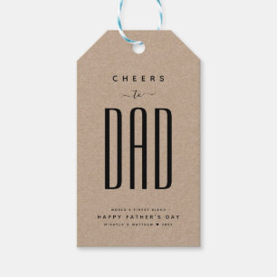 Moderne Kraft & Schwarz "Gefällt dem Vater" Vatert Geschenkanhänger