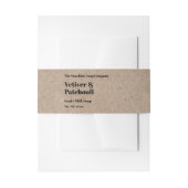 Moderne Kraftpapierseife Bauchband Einladungsbanderole (Vorderseite Beispiel)