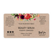 Moderne kraftvolle Gesichts- und Haarserumetikette (Vorne)
