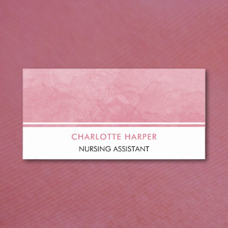 Moderne Krankenschwester Elegante Watercolor Wash Namensschild