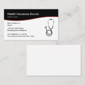 Moderne Krankenversicherung Visitenkarte (Vorne/Hinten)