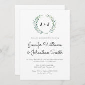 Moderne Kranz-Probe-Dinner Einladungen (Vorne/Hinten)