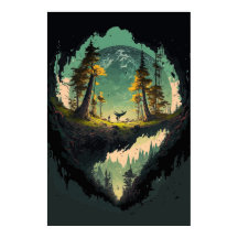 Moderne Kraterlandschaft mit Planetenuntergrund P