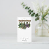 Moderne Kräuterhangtrockene Pflanze Naturopath Visitenkarte (Stehend Vorderseite)