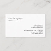 Moderne Kräuterhangtrockene Pflanze Visitenkarte (Rückseite)