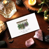 Moderne Kräuterhangtrockene Pflanze Visitenkarte