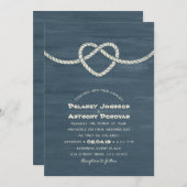 Moderne Krawatte Die einzigartige Schönheitshochze Einladung (Vorne/Hinten)