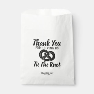 Moderne Krawatte - die Leckerei der Knot-Pretzels  Geschenktütchen
