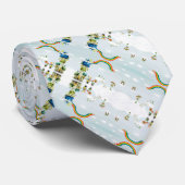 Moderne Krawatte Satin Foulard (Gerollt)