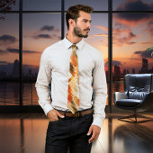 Moderne Krawatte Terra Cotta Geometric Abstrakt Pa