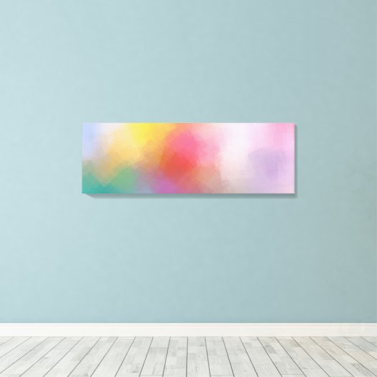 Moderne kreative Abstrakte Kunst Rot Gelb Leinwanddruck (Insitu (Holzboden))