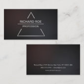 Moderne kreative berufliche dunkle visitenkarte (Vorne/Hinten)