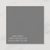 Moderne kreative Industrie mit Aquarellfarben Quadratische Visitenkarte (Rückseite)