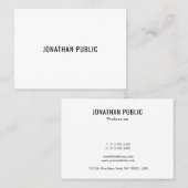 Moderne kreative Minimalistische Schablone Visitenkarte (Vorne/Hinten)