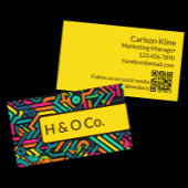 Moderne, kreative QR Code Business Card Visitenkarte
