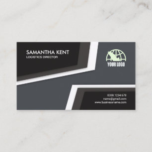 Moderne kreative topographische logistische visitenkarte