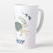 Moderne Krebserkrankung Zodiac Latte Tasse (Rechte Ecke)