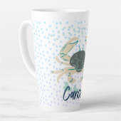 Moderne Krebserkrankung Zodiac Latte Tasse (Linke Ecke)