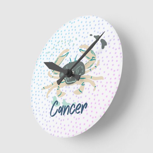 Moderne Krebserkrankung Zodiac Runde Wanduhr (Winkel)