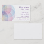 Moderne Kreis-Visitenkarte Visitenkarte (Vorne/Hinten)