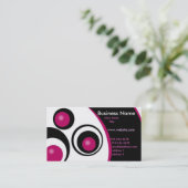 Moderne Kreis-Visitenkarte Visitenkarte (Stehend Vorderseite)