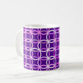 Moderne Kreise, Amethyste und Orchideen des Mittel Kaffeetasse (Vorderseite Links)