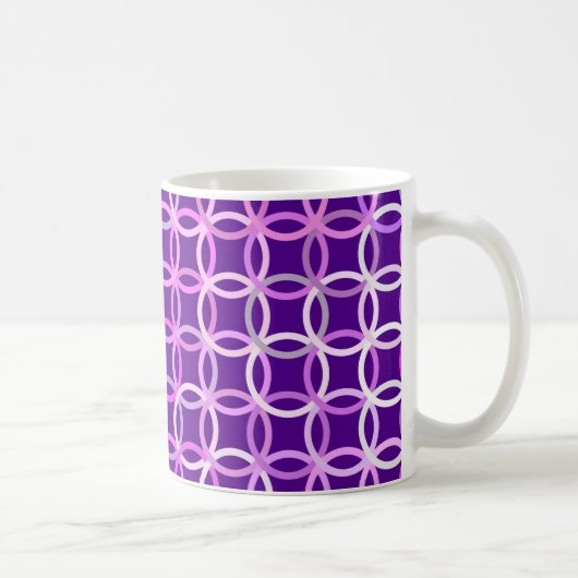 Moderne Kreise, Amethyste und Orchideen des Mittel Kaffeetasse (Rechts)