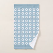 Moderne Kreise auf hellblauen Badetuch-Set Badhandtuch Set (Handtuch)
