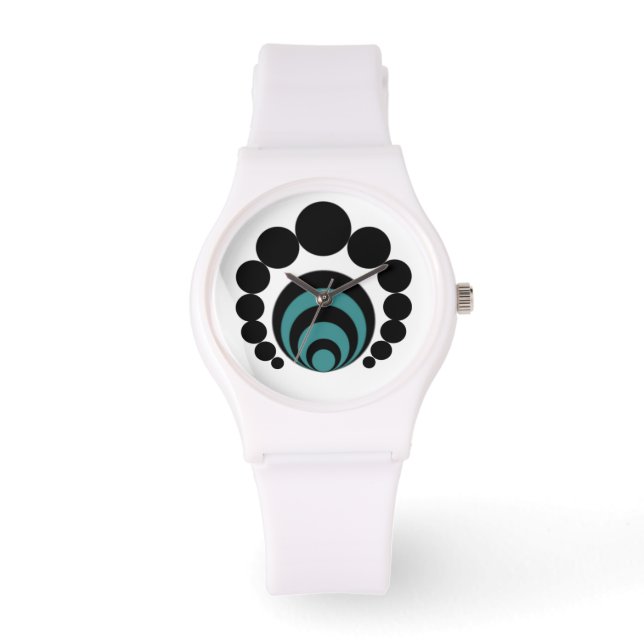 Moderne Kreise beobachten Armbanduhr (Vorderseite)