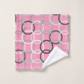 Moderne Kreise der Mitte des Jahrhunderts, Badhandtuch Set (Waschlappen)