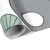 Moderne Kreise des Mitteljahrhunderts Geschenkpapier (Rolleneckpunkt)