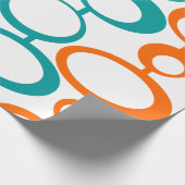 Moderne Kreise des Mitteljahrhunderts Geschenkpapier (Ecke)