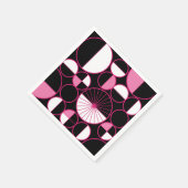 Moderne Kreise des Mitteljahrhunderts halfen schwa Serviette (Ecke)