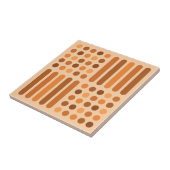 Moderne Kreise des Mitteljahrhunderts Orange Fliese (Seite)