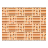 Moderne Kreise des Mitteljahrhunderts Orange Tischdecke (Vorderseite (Horizontal))