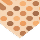 Moderne Kreise des Mitteljahrhunderts Orange Tischdecke (Schrägansicht)