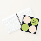 Moderne Kreise des mittleren Jahrhunderts Muster S Notizblock (Innenseite)