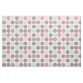Moderne Kreise Dock White Gray Pink Stoff (Fat Quarter (45,7 x 55,9 cm))