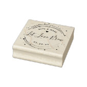 Moderne Kreise Gelassen Liebe Brew-Gastgeschenk Ho Gummistempel (Stempel)