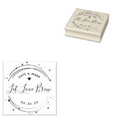 Moderne Kreise Gelassen Liebe Brew-Gastgeschenk Ho Gummistempel (Stempel)